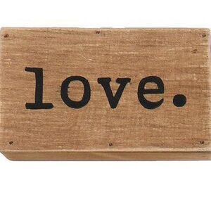 Love Wood Block Sign